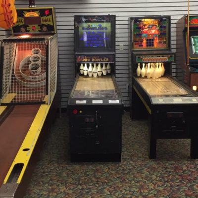 Skee Ball machine with other games
