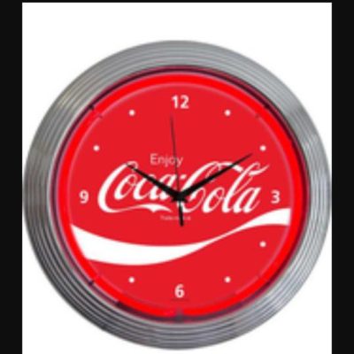 Neon Coca-Cola Clock