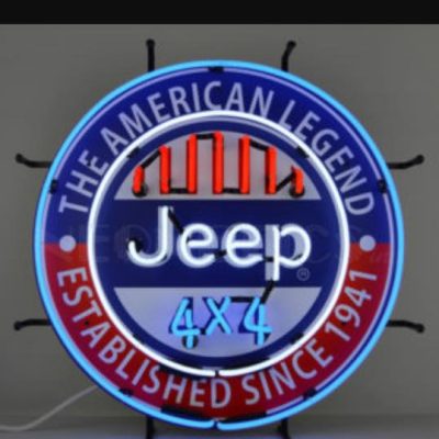Neon Jeep Sign